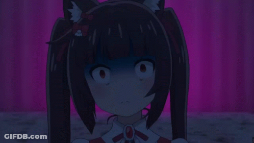 Cat Girl Making Funny Face GIF