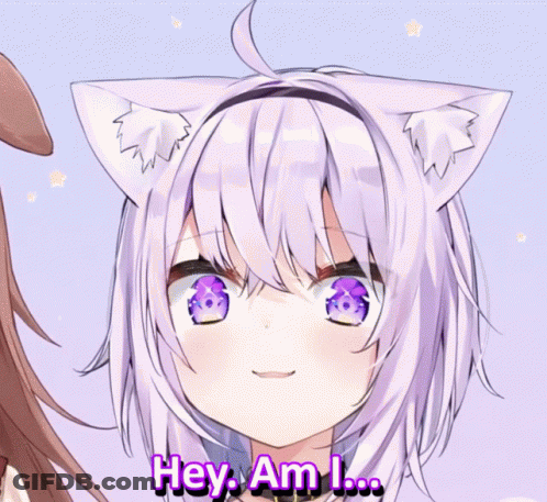 Cat Girl With Purple Eyes Am I No Good GIF