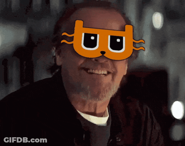 Cat Glasses Jack Nicholson Yes GIF