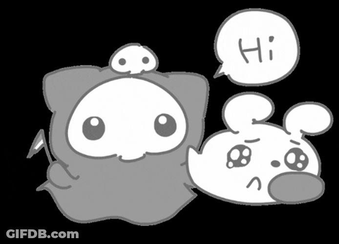 Cat Grim Reaper Hi GIF