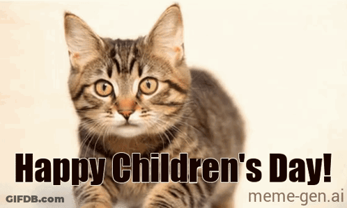 Cat Happy Children's Day GIF