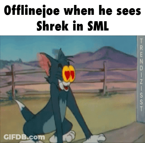 Cat Hearts Eyes Offlinejoe Shrek SML GIF