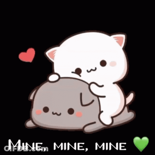 Cat Holding Another Cat Mine Mine Mine GIF