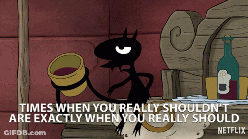 Cat Holding Bucket Times When You Really Shouldn't Are Exactly When You GIF