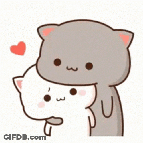 Cat Hug It's Okay Goma Peach GIF