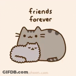 Cat Hugging Another Cat Friends Forever GIF