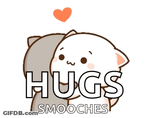 Cat Hugging Another Cat Hugs Smooches GIF