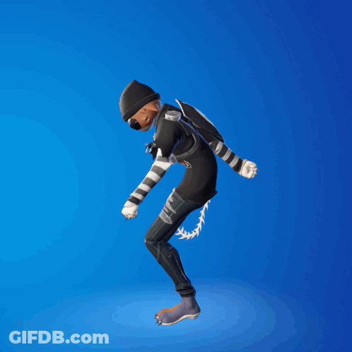 Cat In Black Skull Shirt Standing On One Leg GIF