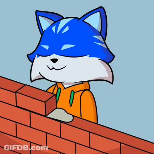 Cat In Blue Mask And Orange Hoodie GIF