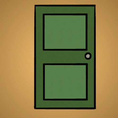 Cat In Hat Open Door GIF