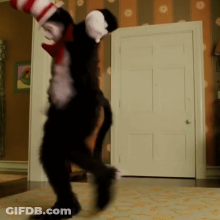 Cat In Hat Says I'm Sorry GIF