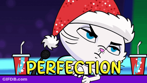 Cat In Santa Hat Perfection GIF