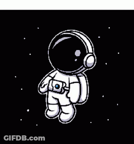 Cat In Space Suit With Cat Token GIF