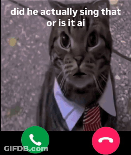 Cat In Suit And Tie On Video Call GIF