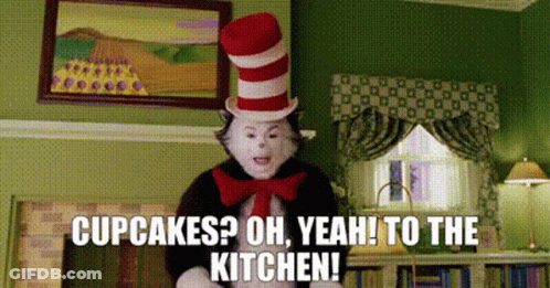Cat In The Hat Cupcakes? Oh Yeah! Kitchen GIF