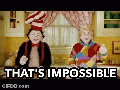 Cat In The Hat Dancing That's Impossible GIF