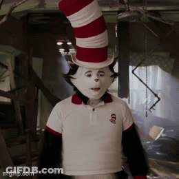 Cat In The Hat Red And White Hat GIF