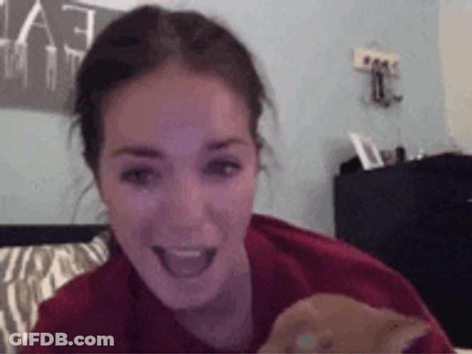 Cat Kiss Happy Mom GIF