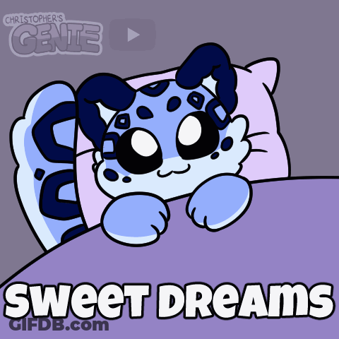 Cat Laying In Bed Sweet Dreams GIF