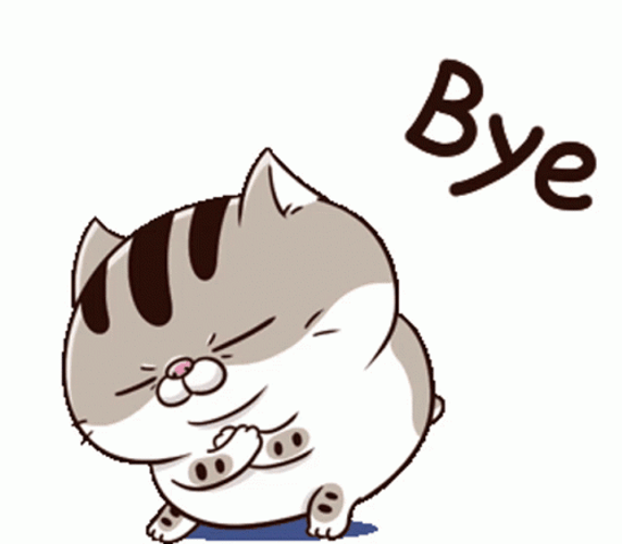 Cat  Lin Sticker Bye Bye GIF