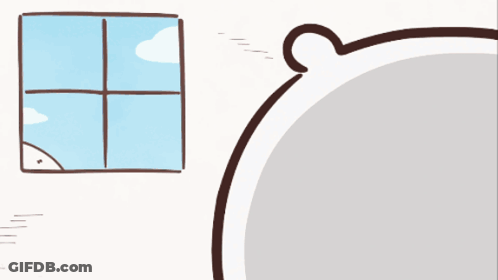 Cat Looking Out Window GIF