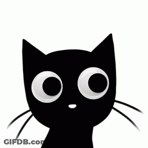 Cat Lover Animated Black Cat GIF