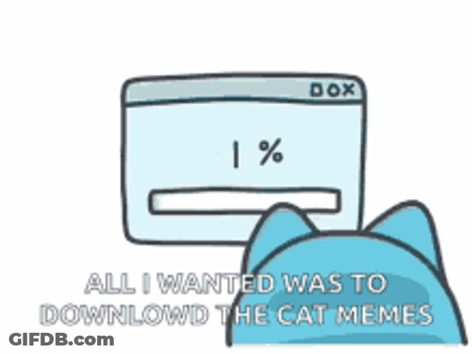 Cat Memes Loading Download Error Bugcat GIF