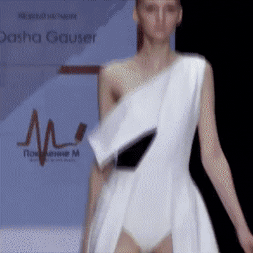 Cat Modelo Walking On Fancy Costume GIF