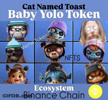 Cat Named Toast Baby Yolo Token Ecosystem Binance Chain Meme Token Nfts GIF