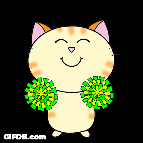 Cat Pom Poms สุ้สุ้ GIF