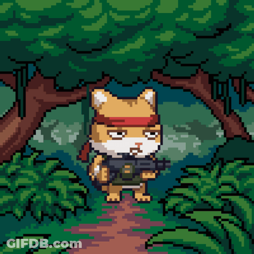 Cat Rambo Machine Gun GIF