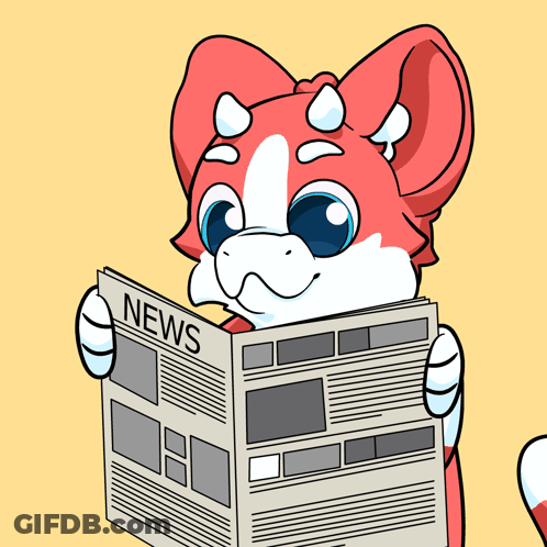 Cat Reading Newspaper Good News GIF