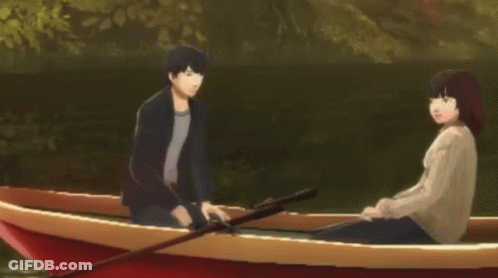 Cat Rowing Boat Saying Yep Me Again GIF