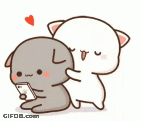 Cat Running Hug From Behind GIF