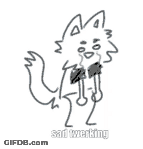 Cat Sad Twerking GIF