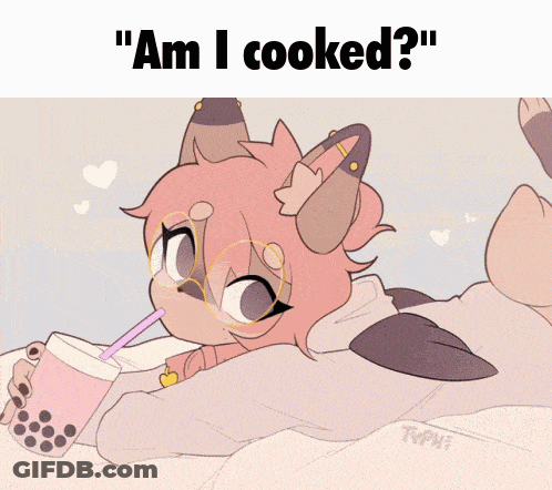 Cat Saying Am I Cooked GIF