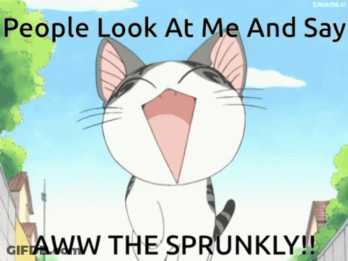 Cat Saying Aww The Sprunkly GIF