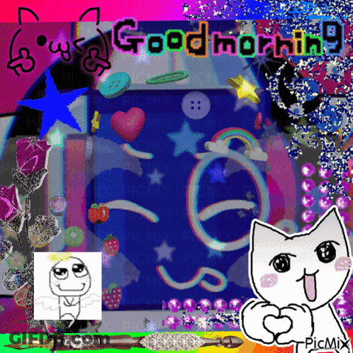 Cat Saying Good Morning GIF