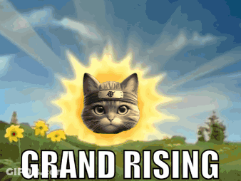 Cat Saying Grand Rising GIF