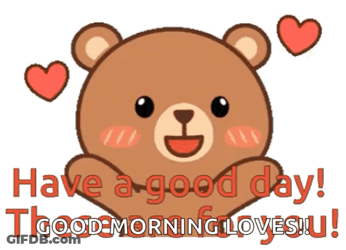 Cat Saying Have A Great Day Good Sleep Well Love You GIF