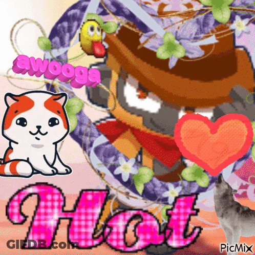 Cat Saying Hot GIF