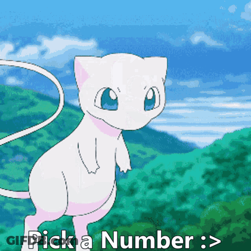 Cat Saying Pick A Number GIF