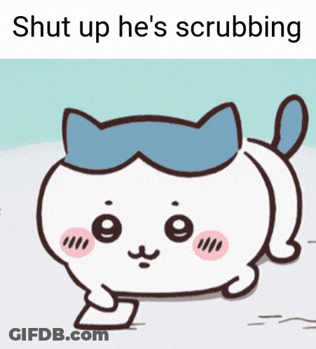 Cat Saying Shut Up He's Scrubbing GIF