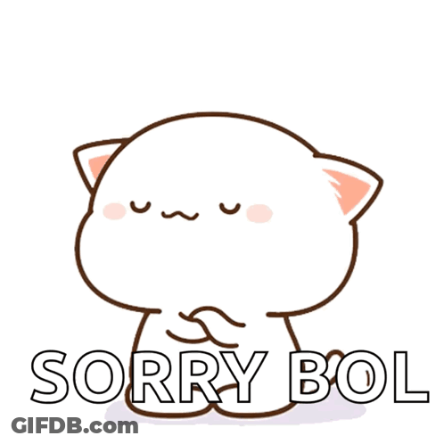 Cat Saying Sorry Bol With Eyes Closed GIF