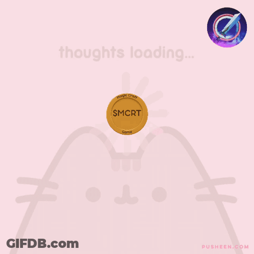 Cat Saying Thoughts Loading GIF