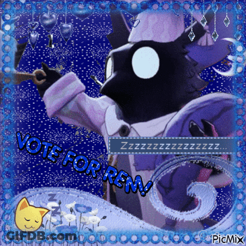 Cat Saying Vote For Ren GIF