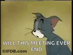 Cat Saying Will This Meeting Ever End GIF