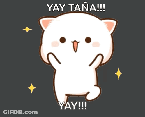 Cat Saying Yay Tana GIF