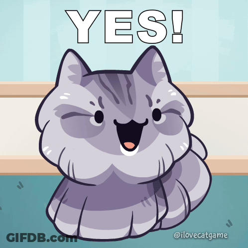 Cat Saying Yes GIF