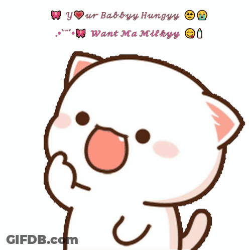 Cat Saying Your Babby Hungry GIF